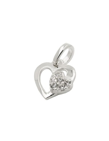 Hängsmycke Heart With Zirconia Silver 925