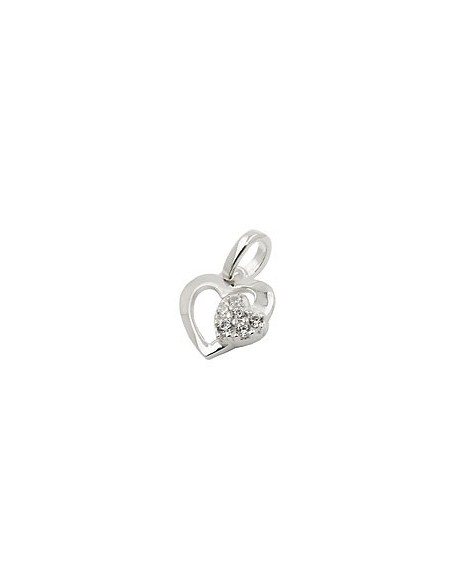 Hängsmycke Heart With Zirconia Silver 925