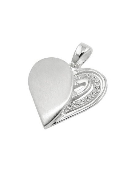 Hängsmycke Heart With Zirconia Silver 925
