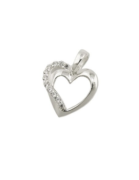 Hängsmycke Heart With Zirconia Silver 925