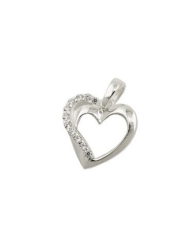 Hängsmycke Heart With Zirconia Silver 925