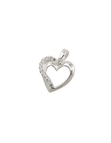 Hängsmycke Heart With Zirconia Silver 925