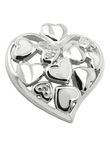 Hängsmycke Heart With Zirconias Silver 925