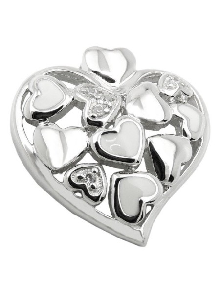 Hängsmycke Heart With Zirconias Silver 925