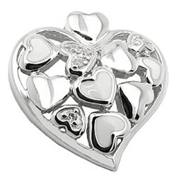 Hängsmycke Heart With Zirconias Silver 925