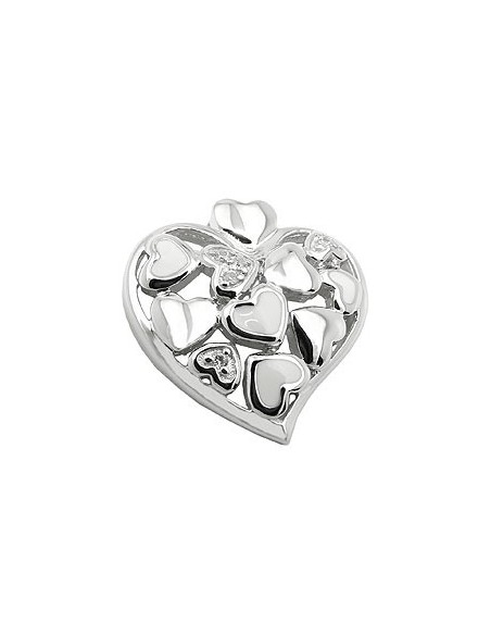 Hängsmycke Heart With Zirconias Silver 925