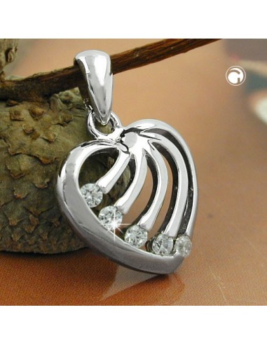 Hängsmycke Heart With Zirconias Silver 925