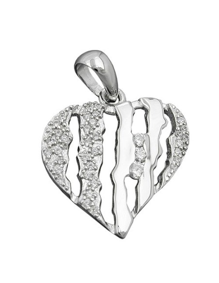Hängsmycke Heart With Zirconias Silver 925