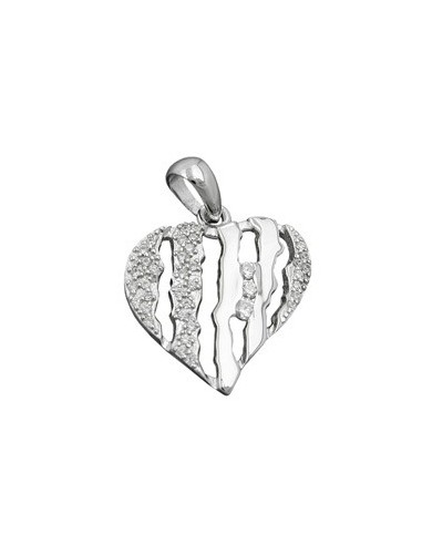 Hängsmycke Heart With Zirconias Silver 925