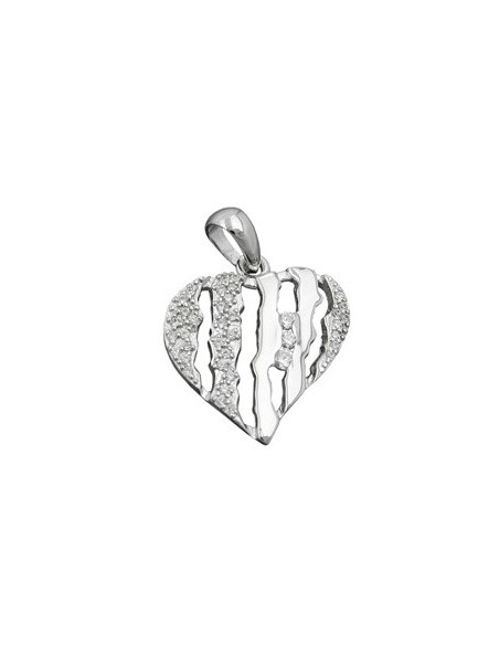 Hängsmycke Heart With Zirconias Silver 925