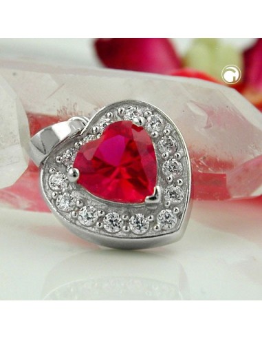 Hängsmycke Heart Zirconia Crystals Silver 925