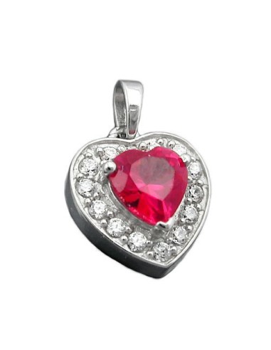 Hängsmycke Heart Zirconia Crystals Silver 925