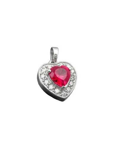 Hängsmycke Heart Zirconia Crystals Silver 925