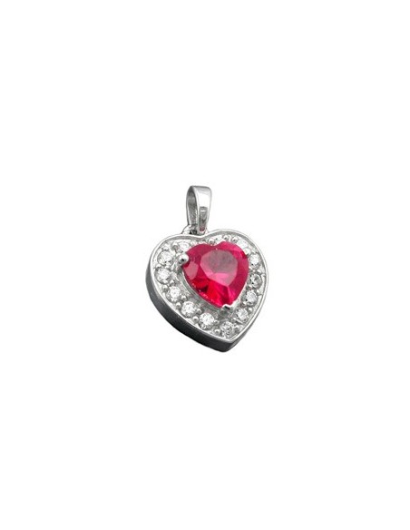 Hängsmycke Heart Zirconia Crystals Silver 925