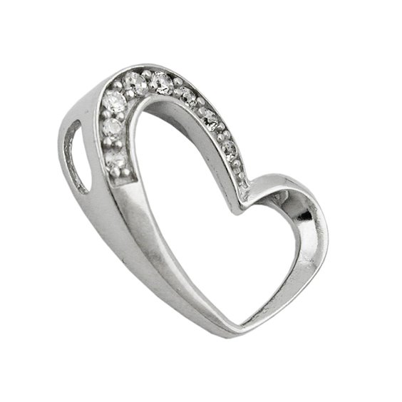 Hängsmycke Heart Zirconia Elements Silver 925