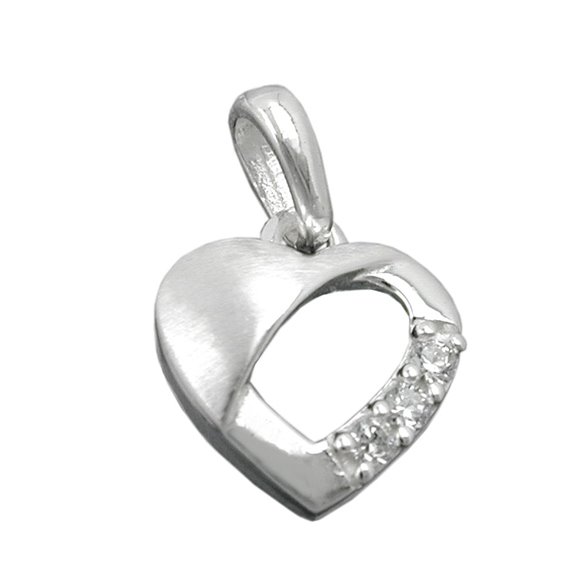 Hängsmycke Heart Zirconias Silver 925