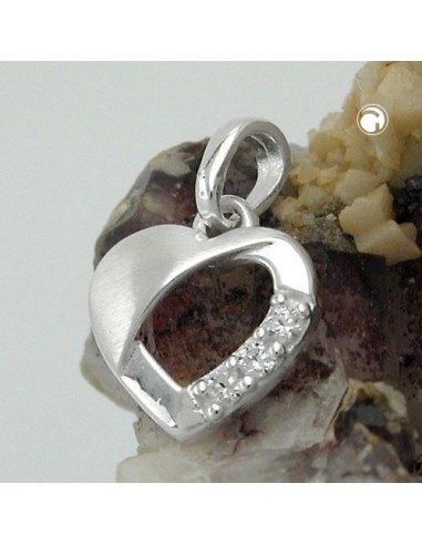 Hängsmycke Heart Zirconias Silver 925