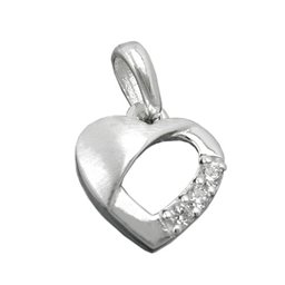 Hängsmycke Heart Zirconias Silver 925