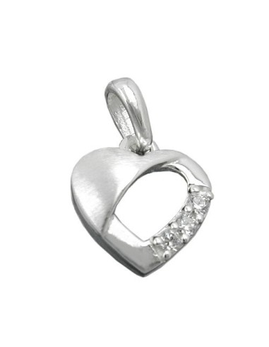 Hängsmycke Heart Zirconias Silver 925