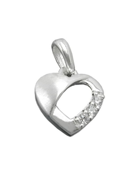Hängsmycke Heart Zirconias Silver 925