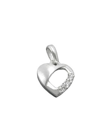 Hängsmycke Heart Zirconias Silver 925