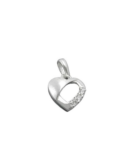 Hängsmycke Heart Zirconias Silver 925