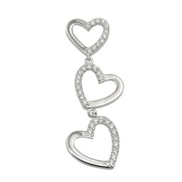 Hängsmycke Hearts With Zirconias Silver 925