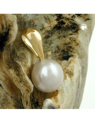 pendant approx. 6mm cultured pearl round 9k gold