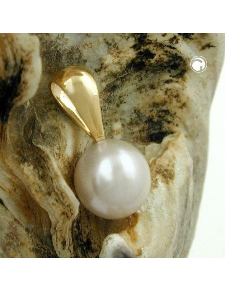 pendant approx. 6mm cultured pearl round 9k gold