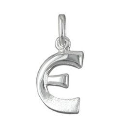 Hängsmycke Initial E Silver 925
