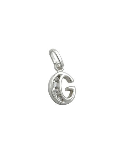 Hängsmycke Initial G With Cz Silver 925