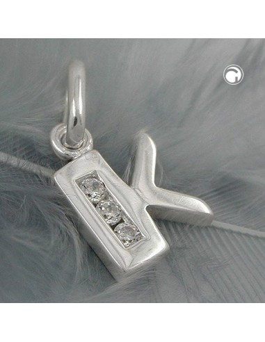 Hängsmycke Initial K With Cz Silver 925