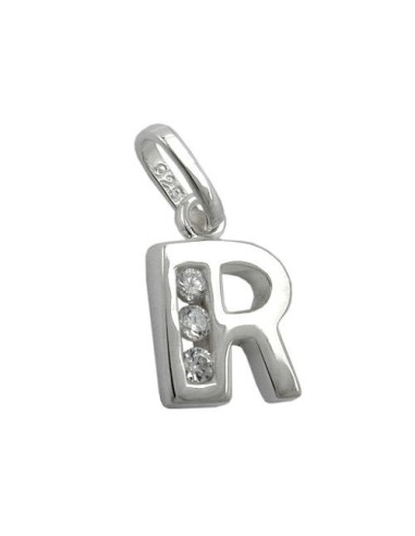 Hängsmycke Initial R With Cz Silver 925