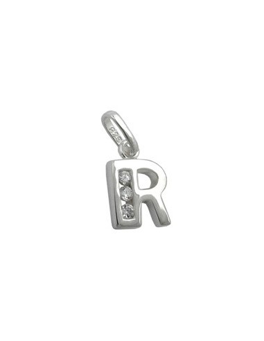 Hängsmycke Initial R With Cz Silver 925