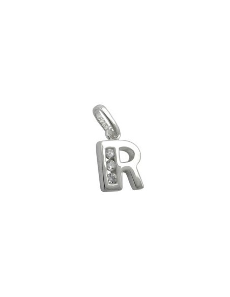 Hängsmycke Initial R With Cz Silver 925
