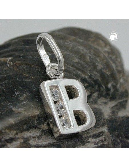 Hängsmycke Initiale B With Cz Silver 925