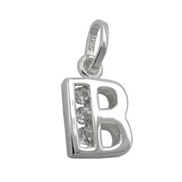 Hängsmycke Initiale B With Cz Silver 925
