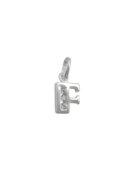 Hängsmycke Initiale F With Cz Silver 925