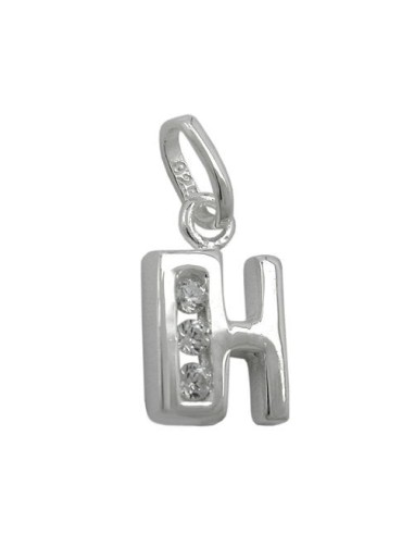 Hängsmycke Initiale H With Cz Silver 925