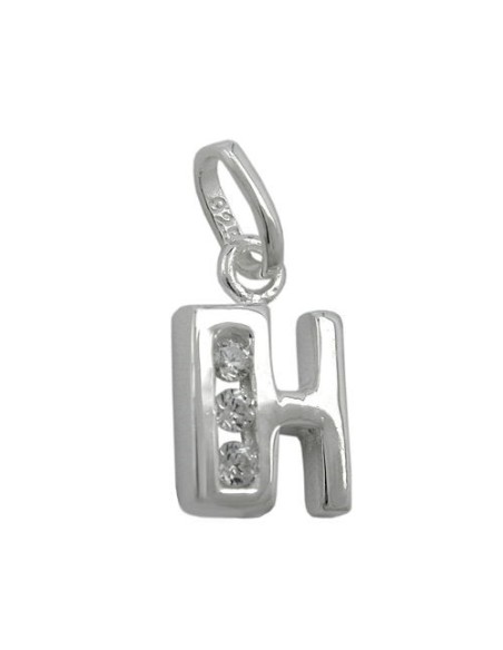 Hängsmycke Initiale H With Cz Silver 925