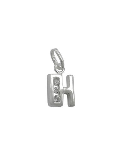 Hängsmycke Initiale H With Cz Silver 925