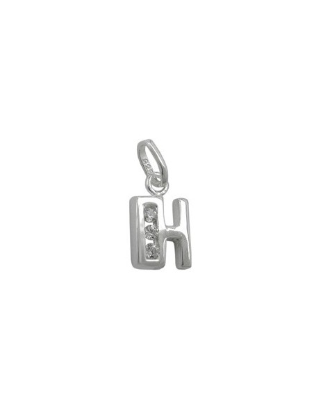 Hängsmycke Initiale H With Cz Silver 925