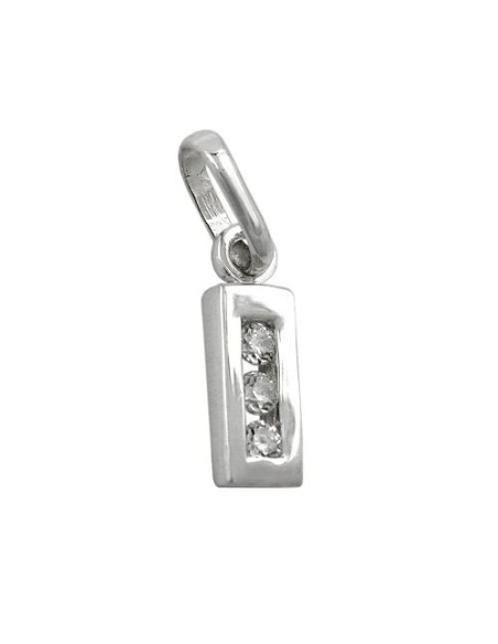 Hängsmycke Initiale I With Cz Silver 925