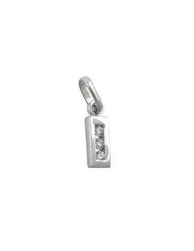 Hängsmycke Initiale I With Cz Silver 925