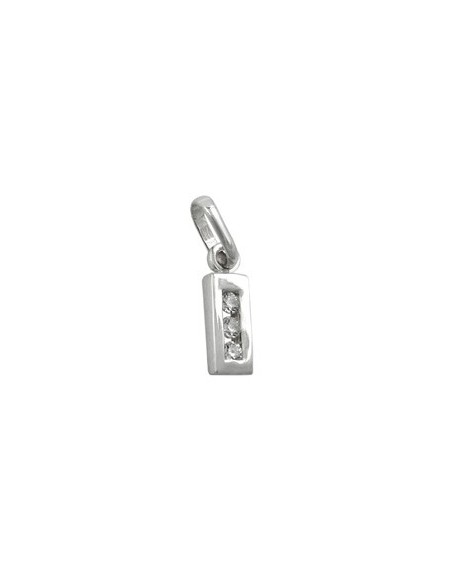 Hängsmycke Initiale I With Cz Silver 925