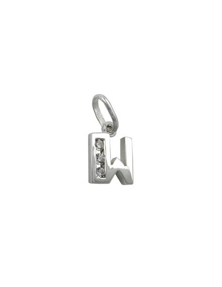 Hängsmycke Initiale W With Cz Silver 925
