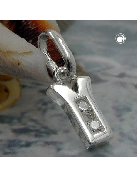 Hängsmycke Initiale Y With Cz Silver 925