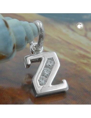 Hängsmycke Initiale Z With Cz Silver 925