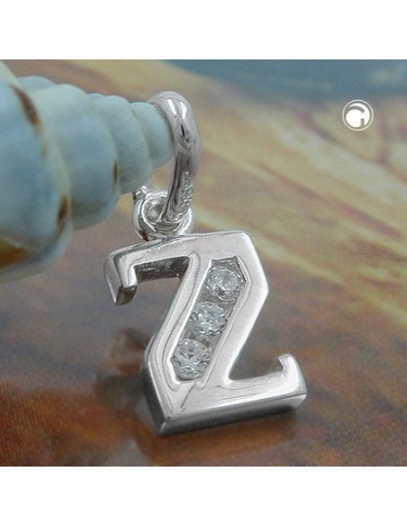 Hängsmycke Initiale Z With Cz Silver 925