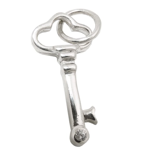 Hängsmycke Key With Zirconia Silver 925